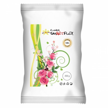 Fondant Smartflex Flower  - hvit 250g